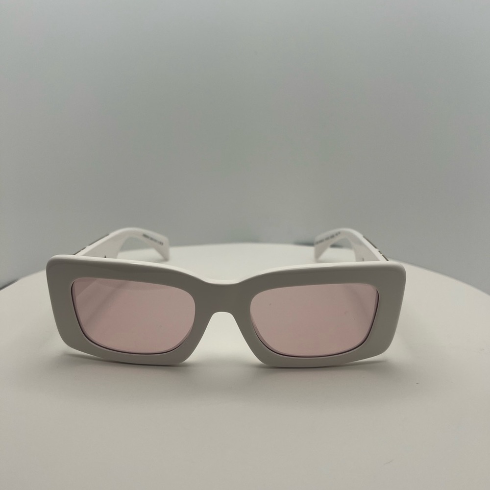 Versace White Sunglasses with Rose Lenses - Picture 4 of 6